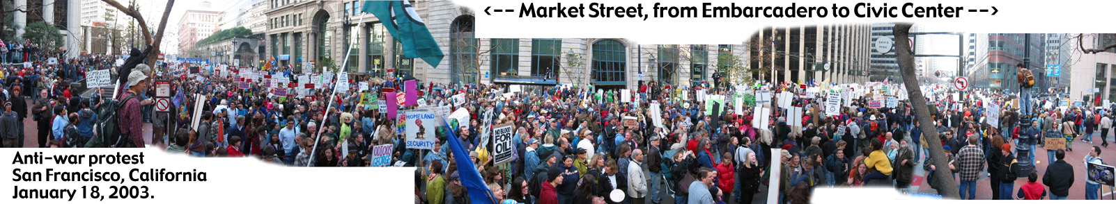 Anti-War March in San Francisco, January 18, 2003