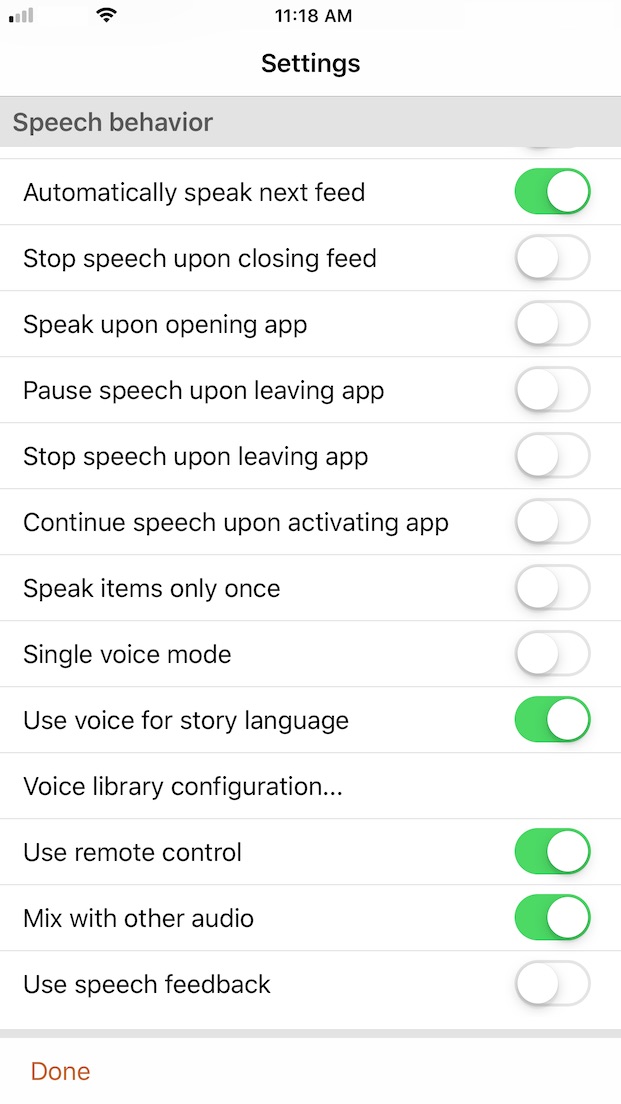 Speak News - Use voice for language